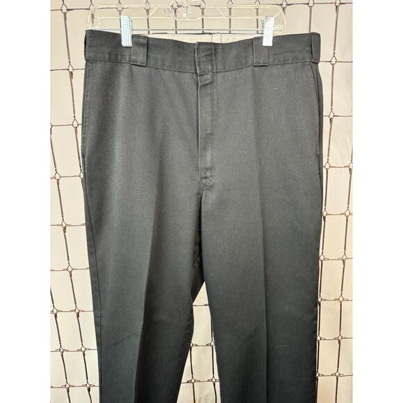 Dickies Mens Classic Black Work Pants 36x29 65% Polyester 35% Cotton Durable Mad - Picture 13 of 16